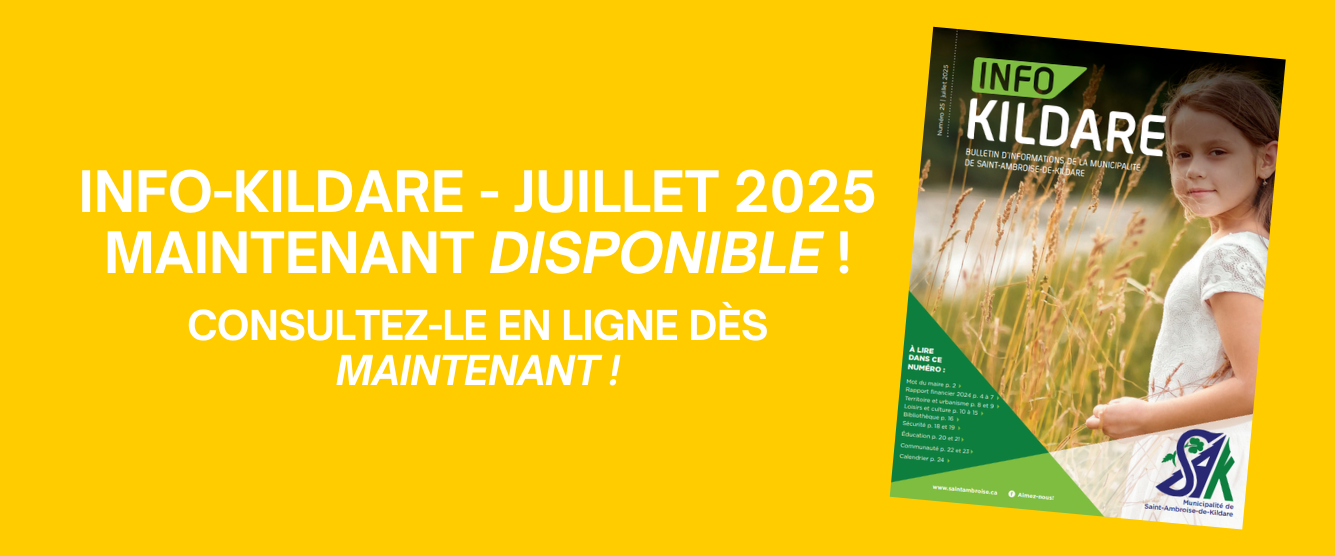 CONSULTEZ L’INFO-KILDARE DÈS MAINTENANT ! ☀
