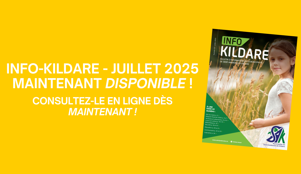 CONSULTEZ L’INFO-KILDARE DÈS MAINTENANT ! ☀