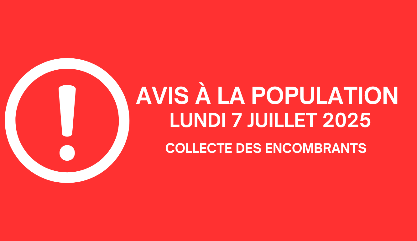 📢COLLECTE DES ENCOMBRANTS – RETARD📢