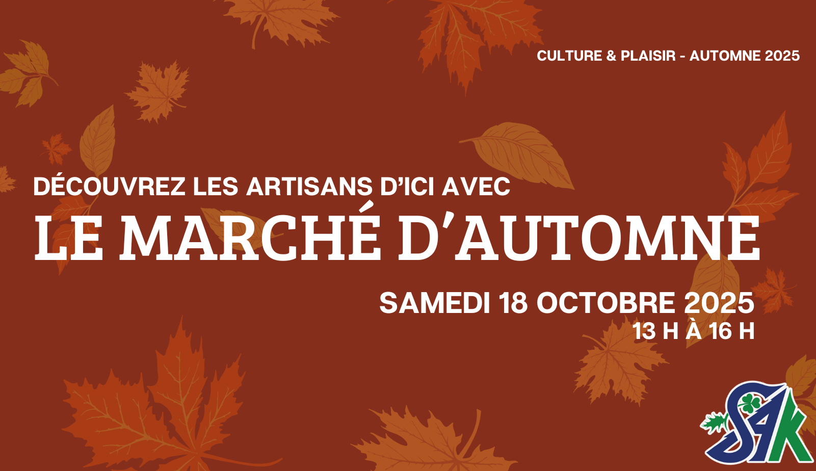 MARCHÉ D’AUTOMNE – C’EST LE TEMPS DE S’INSCRIRE !