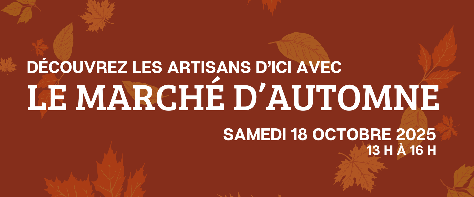 MARCHÉ D&rsquo;AUTOMNE – C&rsquo;EST LE TEMPS DE S&rsquo;INSCRIRE !