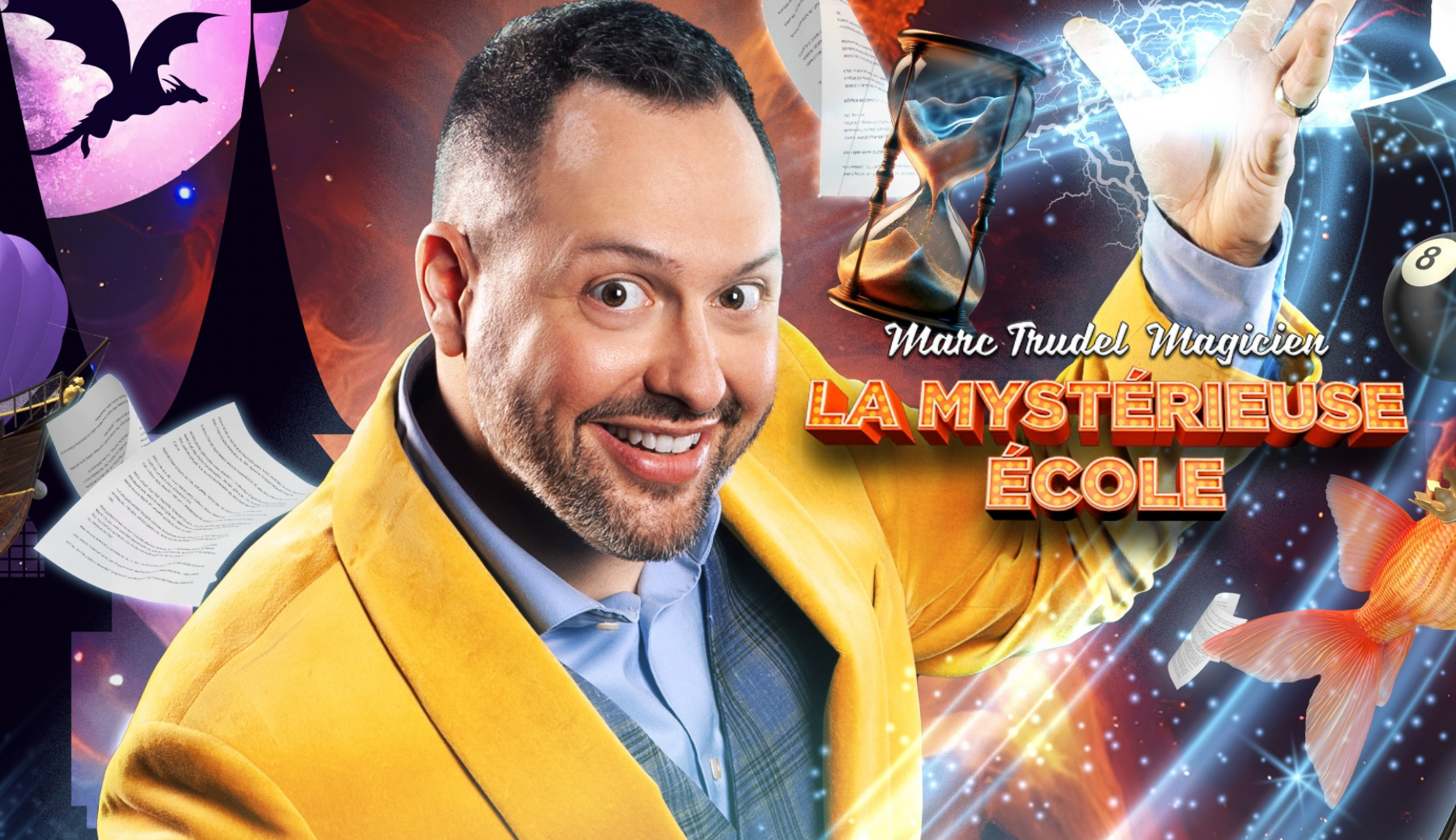 SPECTACLE – LE MAGICIEN MARC TRUDEL DÉBARQUE À SAINT-AMBROISE-DE-KILDARE !🎩✨