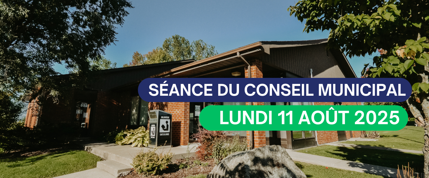 SÉANCE DU CONSEIL MUNICIPAL – LUNDI 11 AOÛT 2025