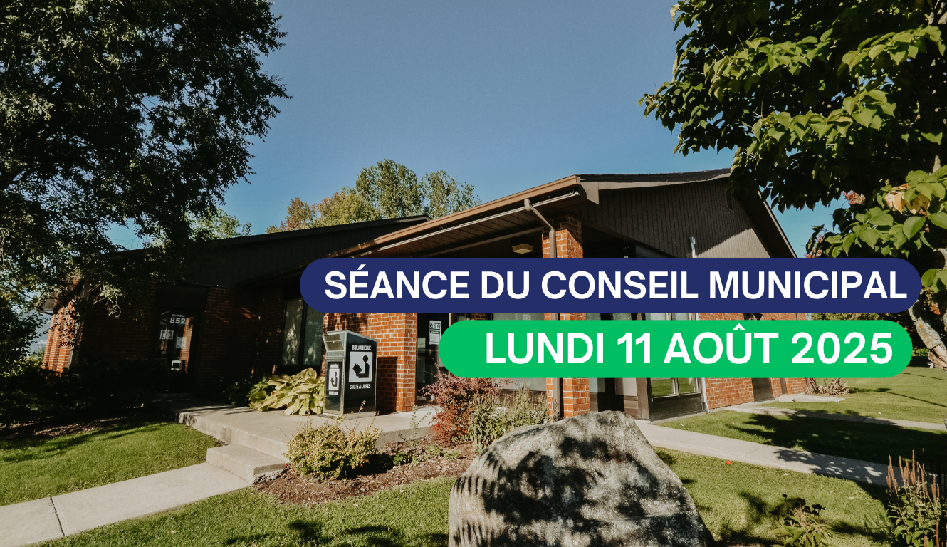 SÉANCE DU CONSEIL MUNICIPAL – LUNDI 11 AOÛT 2025