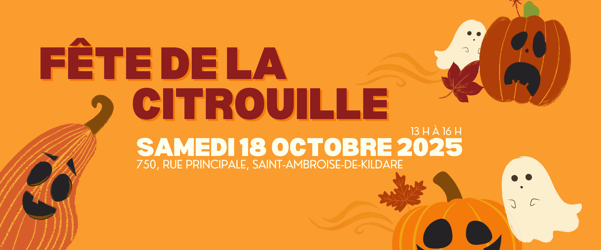 LA FÊTE DE LA CITROUILLE – C&rsquo;EST SAMEDI ! 🍂🧡