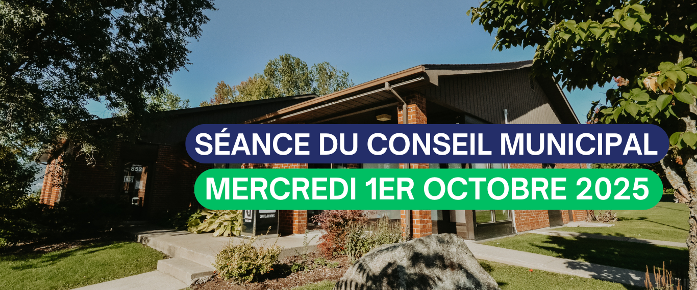 SÉANCE DU CONSEIL MUNICIPAL – MERCREDI 1ER OCTOBRE