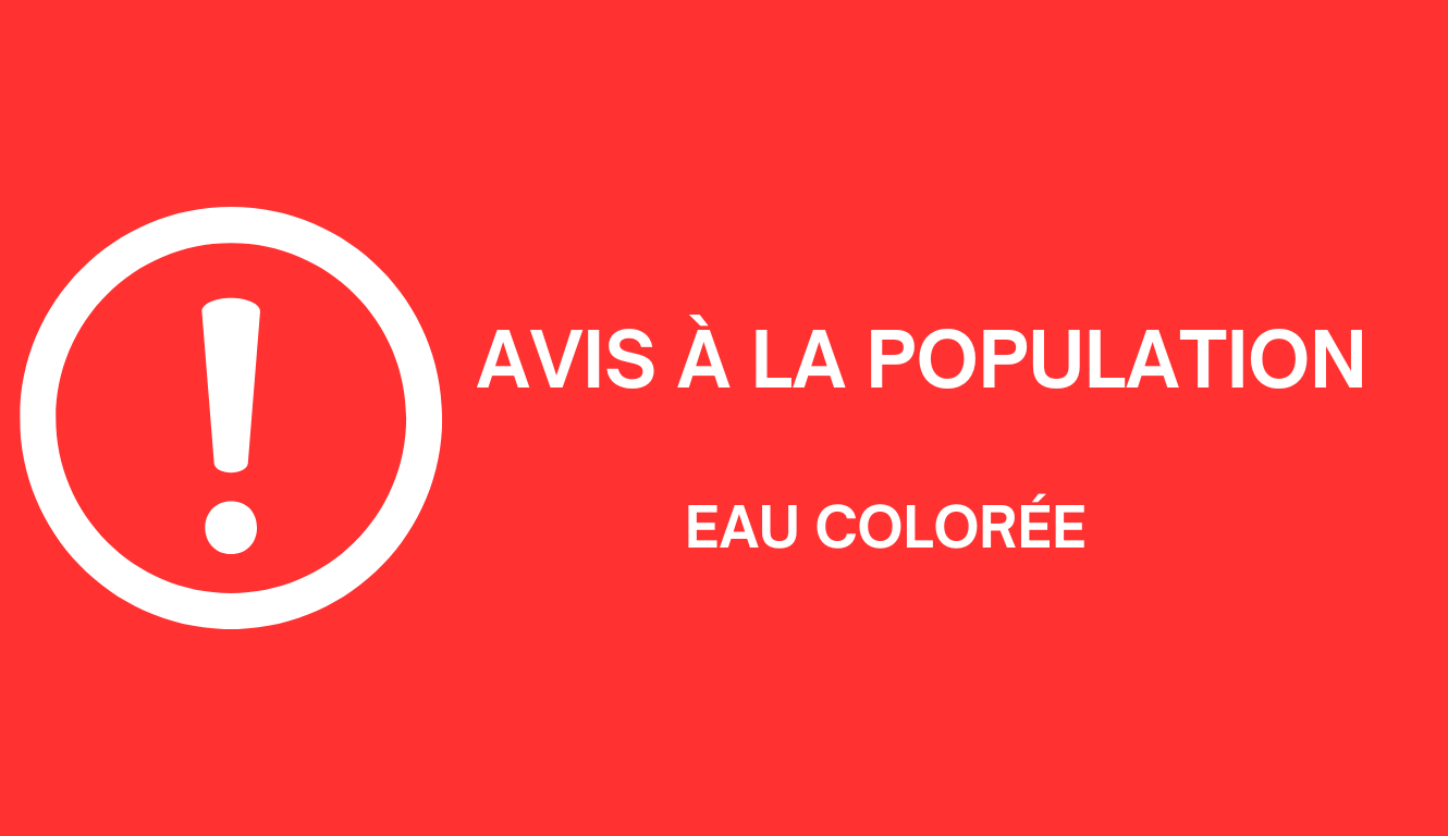 Attention eau colorée